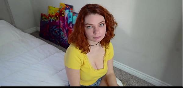  Young Redhead Daughter Blows Daddy - DadCums.com
